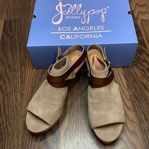 Brown Jellypop Wedges Size 8